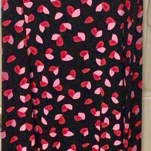 red and pink long sleeveless dress size 2X